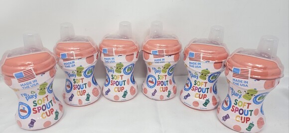 Re-Play Other - Lot of 6 RePlay Recycled Soft Spout Sippy Transition Cup Pink 8 fl Oz Toddler